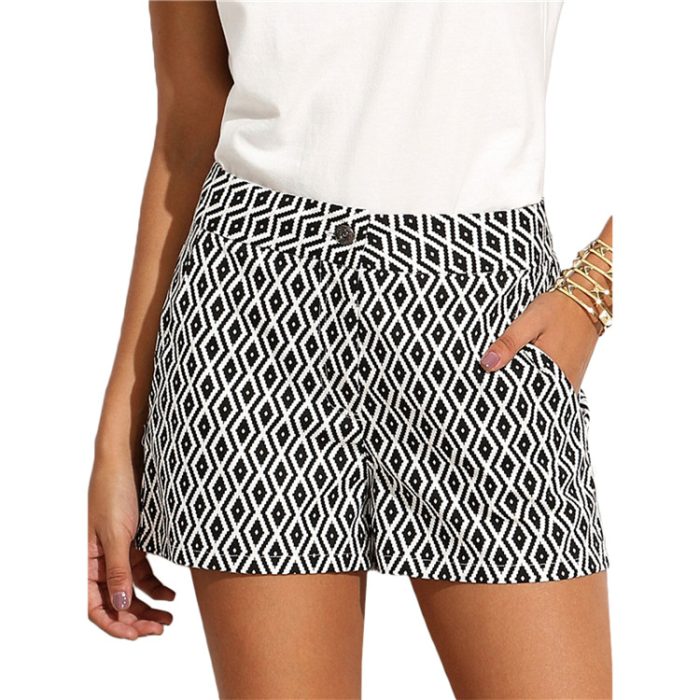 casual mid waist shorts 5