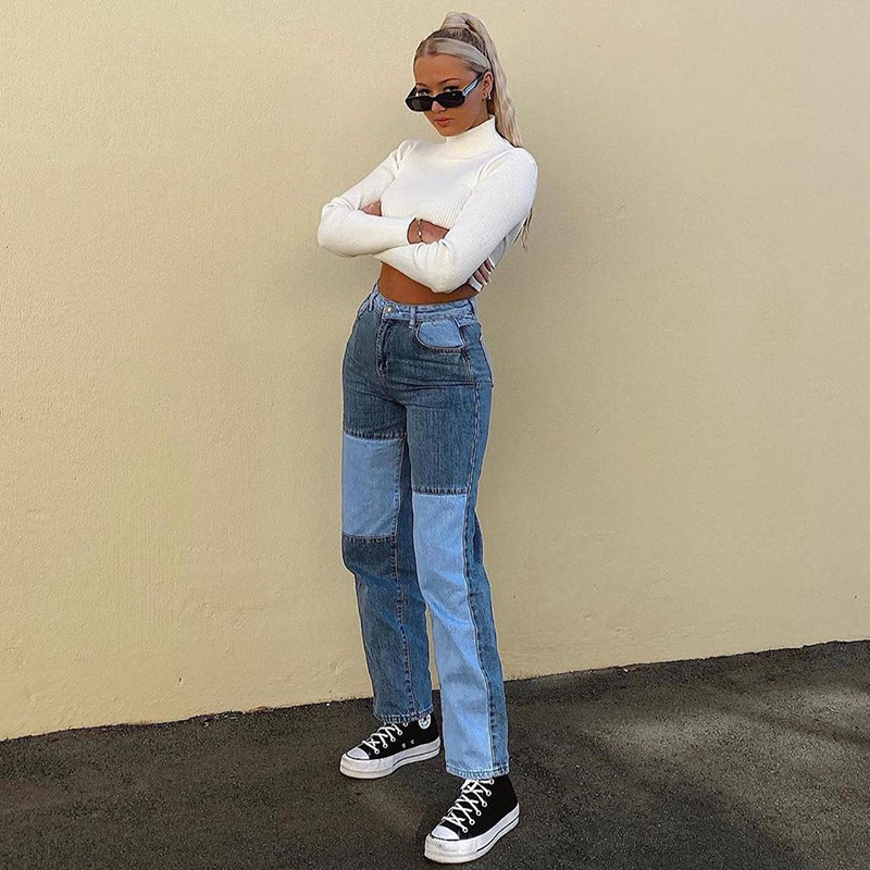 Women’s High-Rise Straight-Leg Jeans