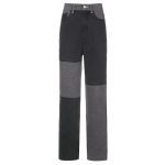 contrasting stitching high rise straight leg5