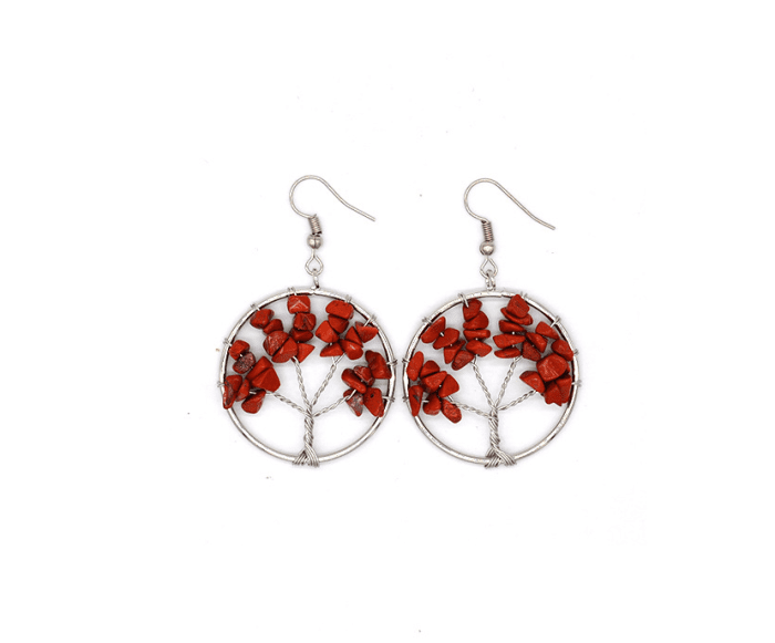 crystal stone wishing tree earrings0 1