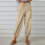 drawstring tie cotton trousers3ccc 7