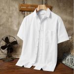 mens casual short sleeved shirt 9