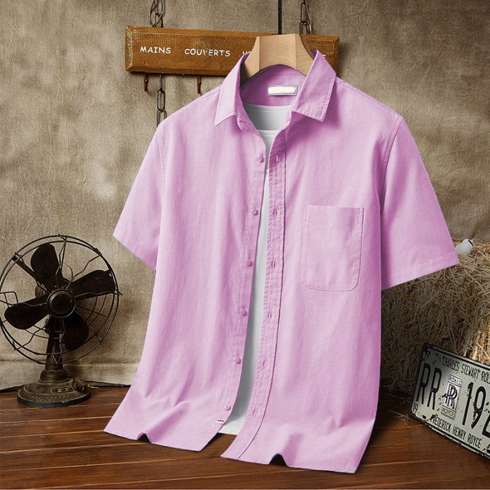 mens casual short sleeved shirt0fb 9