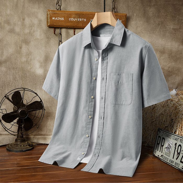 mens casual short sleeved shirt1 9