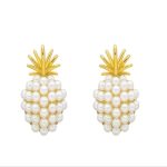 pineapple starfish pearl earrings5 1
