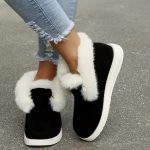 warm winter plush fur ankle boots 9