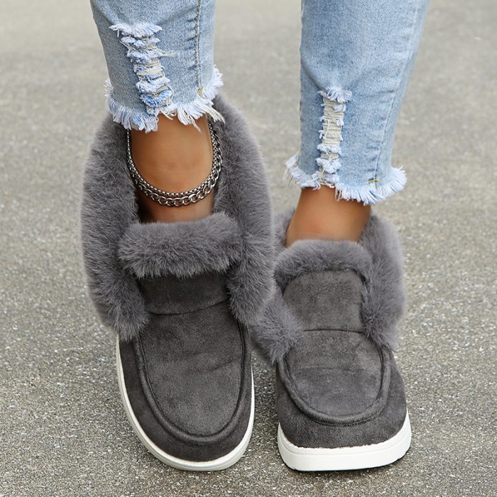 warm winter plush fur ankle boots6 10