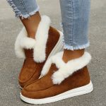 warm winter plush fur ankle boots9