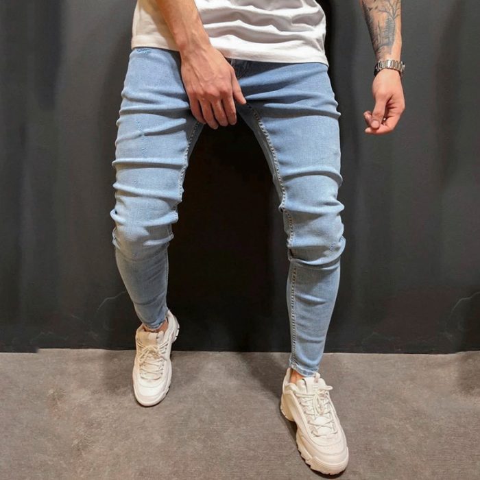 0fashion trend blue denim jeans