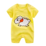 Cotton baby romper for summer