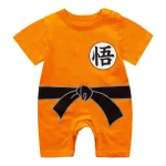 Summer-weight cotton baby romper