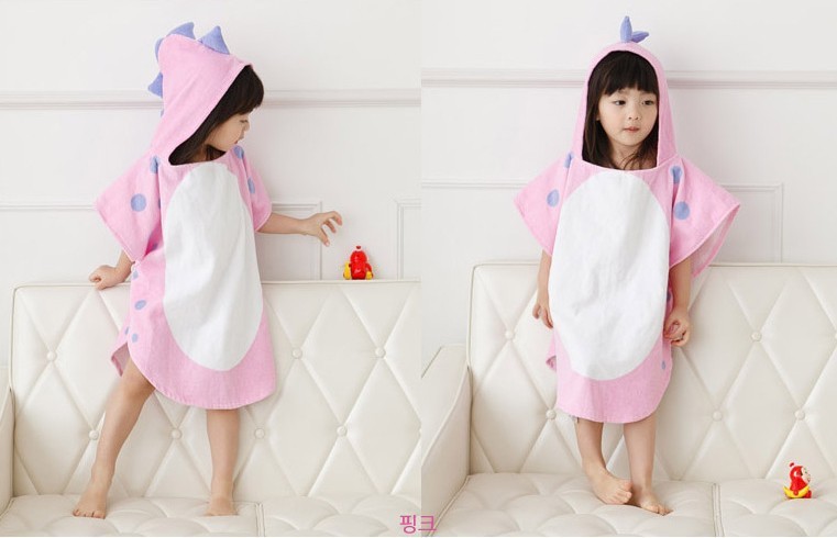 bathrobe made from absorbent and breathable cotton for children75