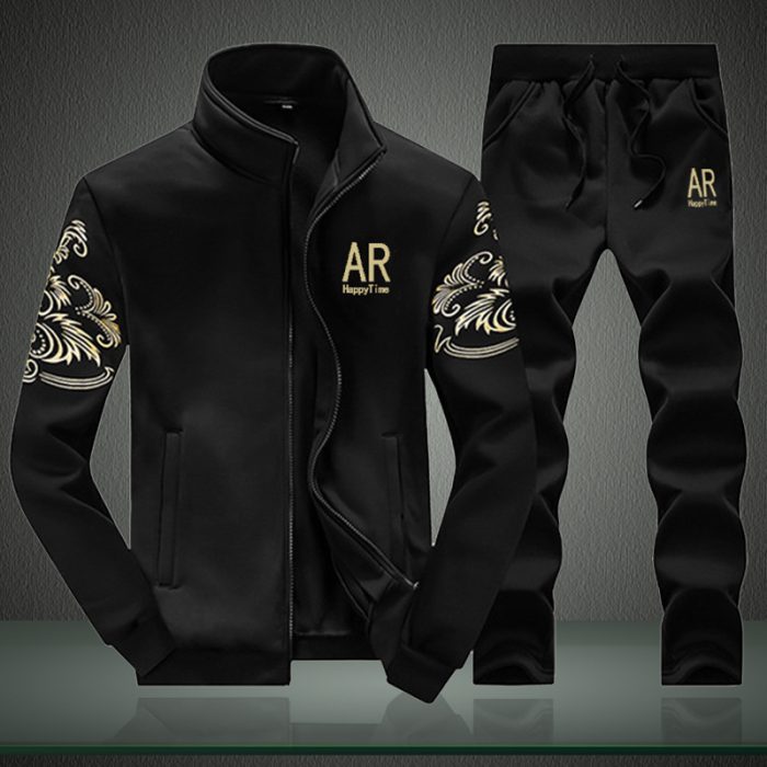 casual long sleeved trousers two piece suit0 7