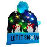 christmas knitted beanie with lights1 1