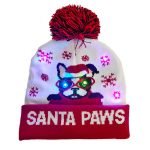 christmas knitted beanie with lights2 1