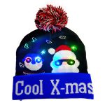 christmas knitted beanie with lights78
