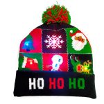 christmas knitted beanie with lightse 1