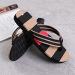 fashion men summer stripe flip flops 8