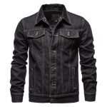 mens denim cotton casual slim jacket5 7