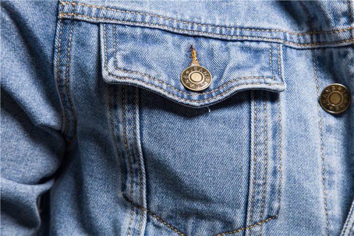 mens denim cotton casual slim jacket8f7