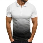 slim gradient print polo t shirt 8