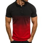 slim gradient print polo t shirt2 8