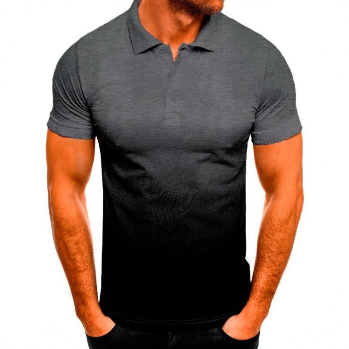 slim gradient print polo t shirt4 8