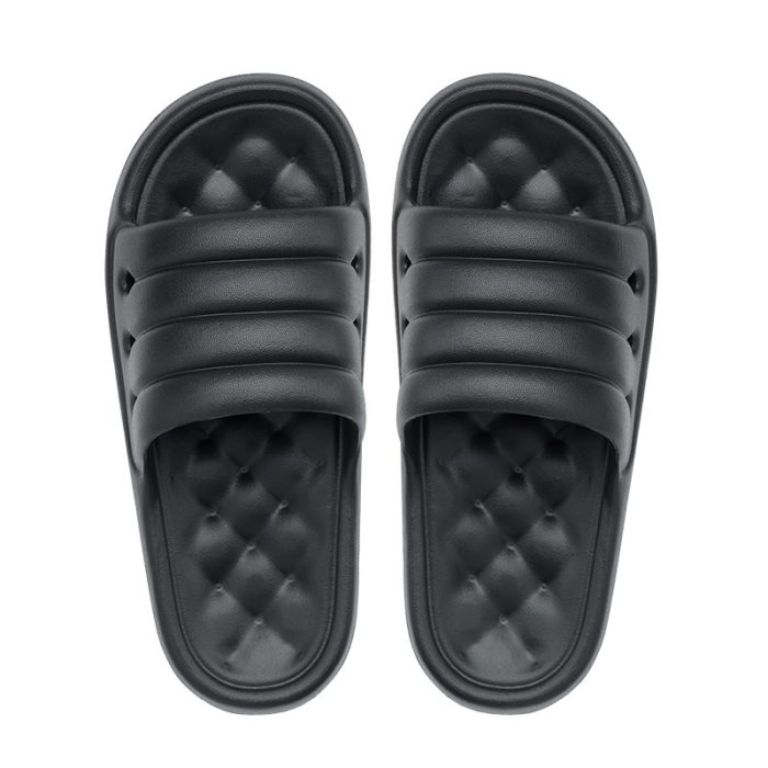 solid color thick soled non slip slippers for men713 9