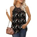 summer ready lace halter tank tops stylish and loose fit.00 5