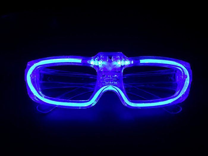 Glowing LED Sunglasses for Bar and Party Decorations