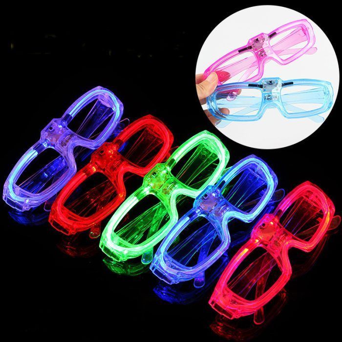 Creative LED Glasses with Patterns for New Year Festivities