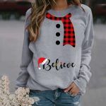 Stylish Long Sleeve Shirt with Holiday