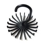 Plastic Closet Tie Holder with Rotating Hooks