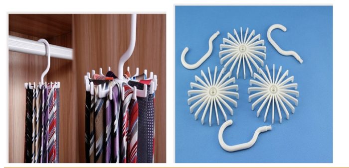 360-Degree Tie Rack for Closet Organization