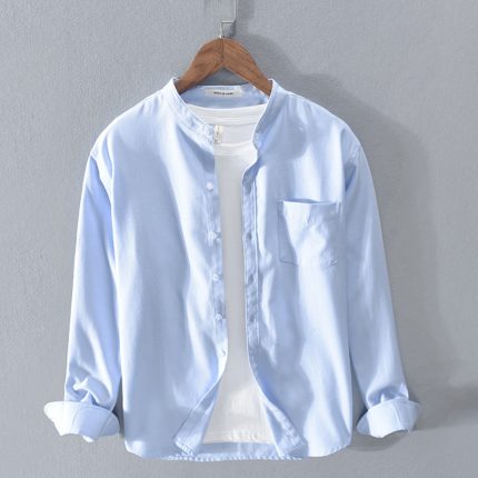 Slim Fit Cotton Long-Sleeve Shirt
