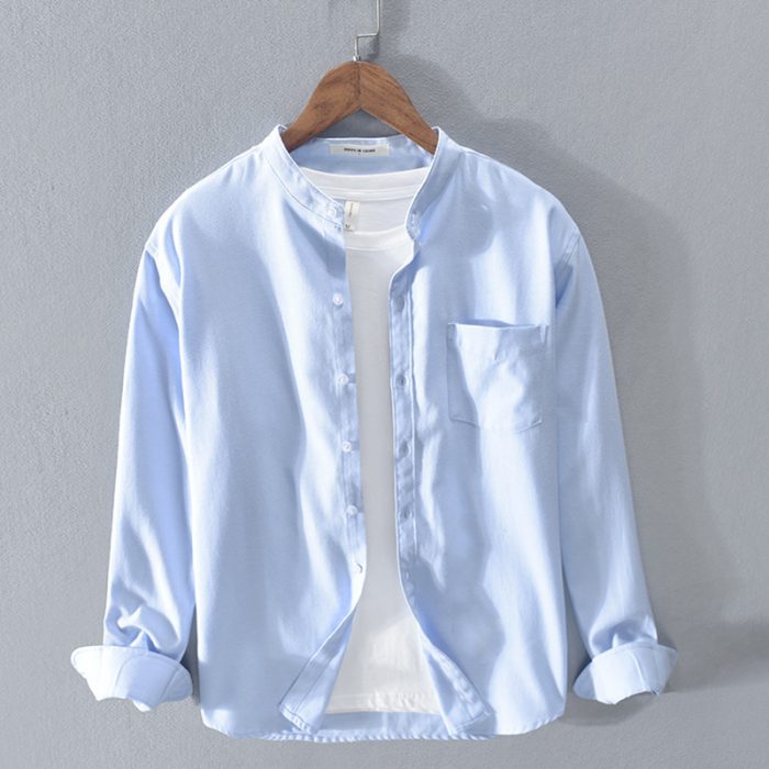 Slim Fit Cotton Long-Sleeve Shirt