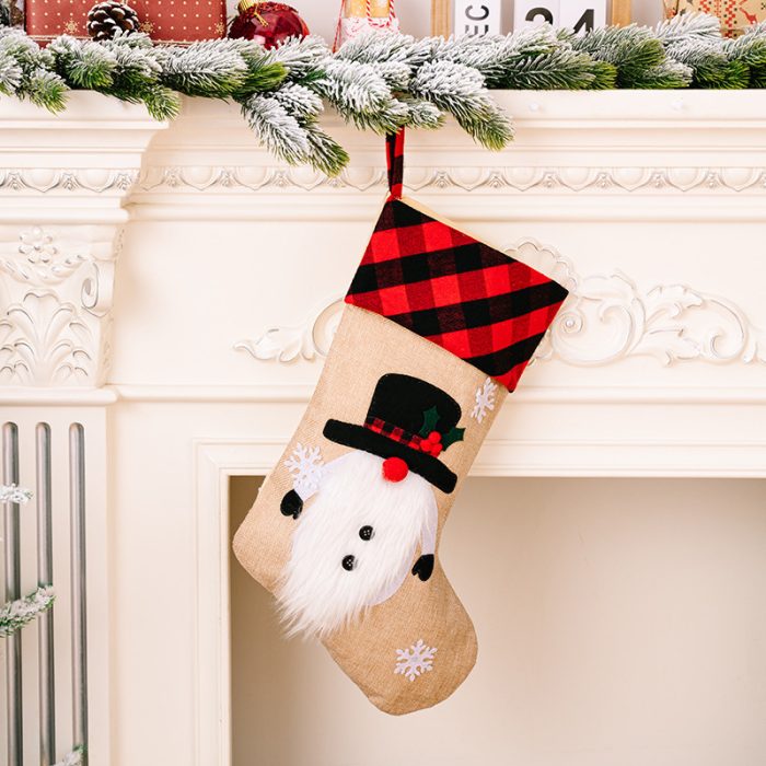 Red and Black Plaid Christmas Stocking