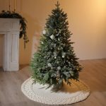 Cozy Knitted Holiday Tree Skirt