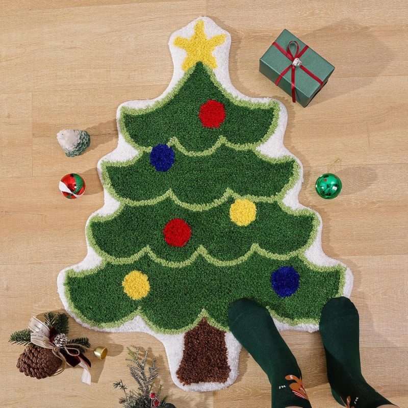 Plush Christmas Tree Mat