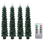Elegant Holiday Candle with Pine Cone Accents