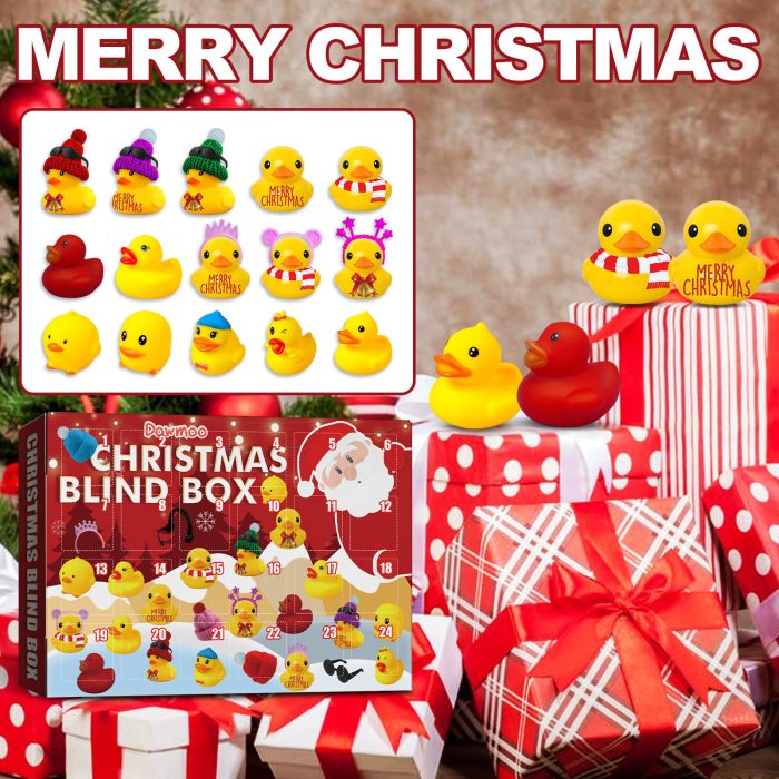 Christmas 24 Days Calendar Set with Duck Toys