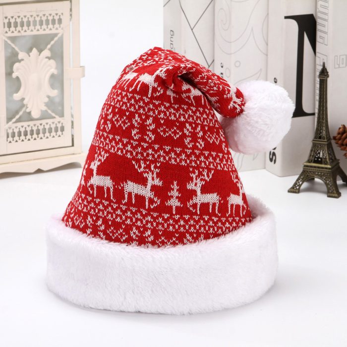 Festive Wool Snowflake Hat