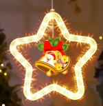 Decorative LED Stars Bell for Holiday Window
