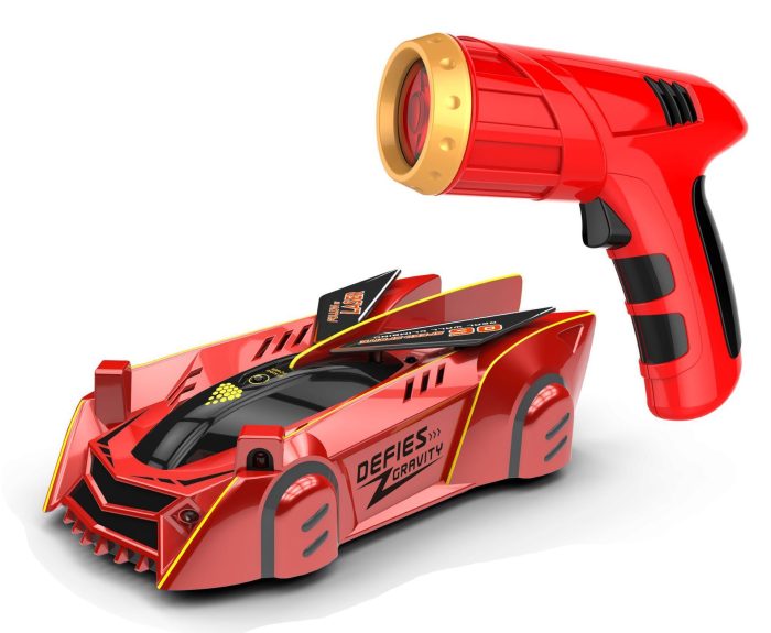 Red Remote Control Wall Climbing Car with Infrared Light and Laser