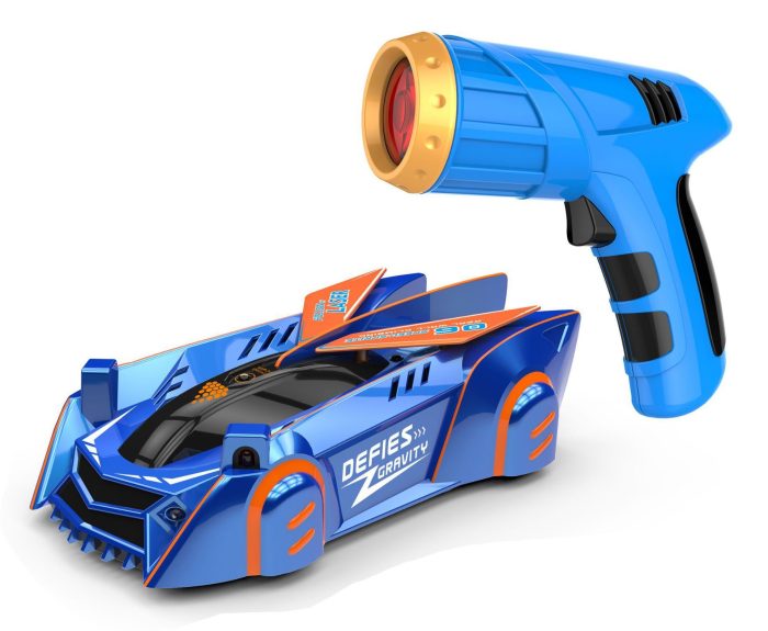 Blue color Remote Control Wall Climbing Car with Infrared Light and Laser