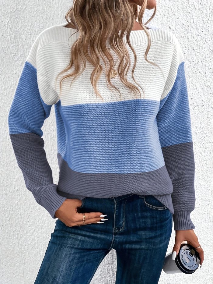 Stylish Round Neck Wool Sweater