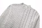 Woven Sweater for Women with Rivets