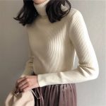Versatile Women's High Neck Knit