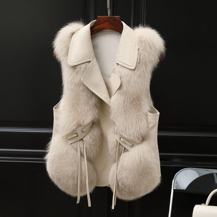 Ladies Faux Fur Vest for Winter