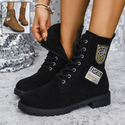 Casual Round Toe Chunky Heel Footwear for Women